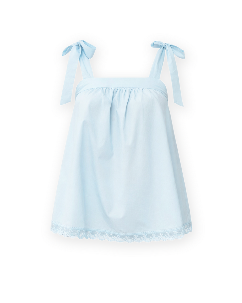 LEO BABY DOLL TOP - Blue