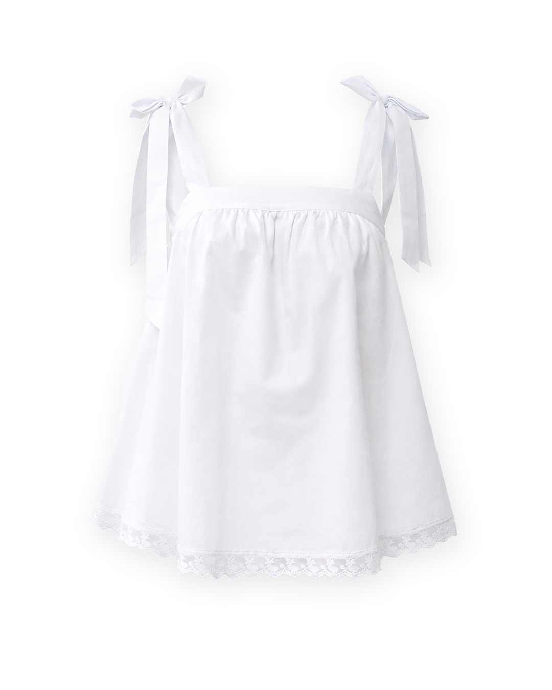 LEO BABY DOLL TOP - White