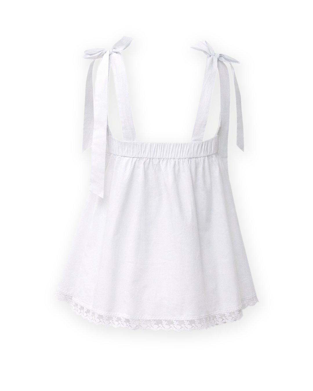 LEO BABY DOLL TOP - White