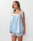 LEO BABY DOLL TOP - Blue